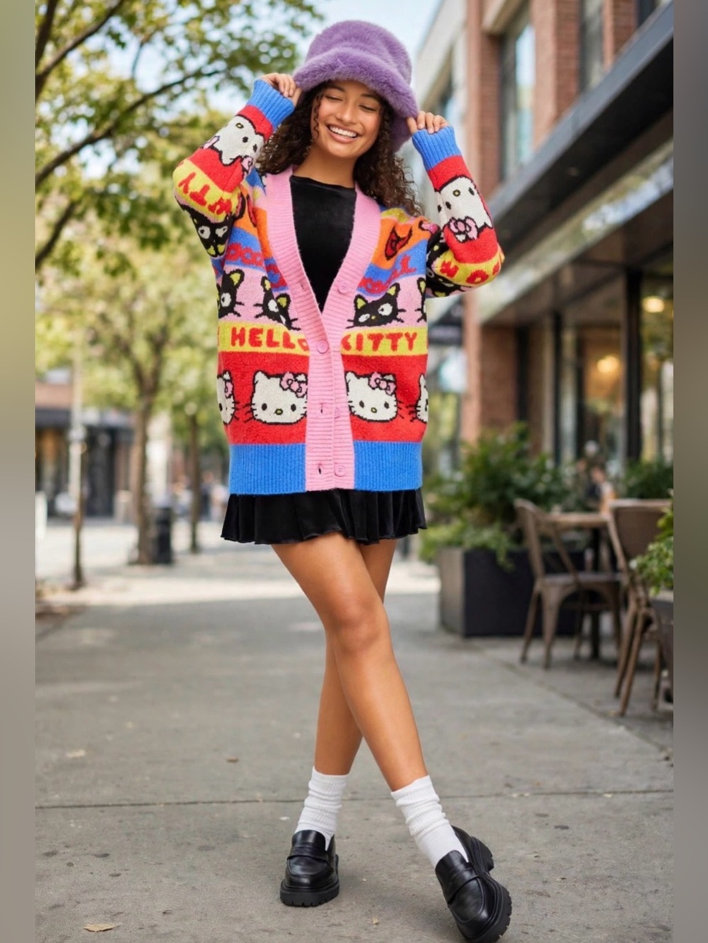 Hello Kitty & Friends x Forever 21 Limited Edition Oversized Cardigan Sweater M